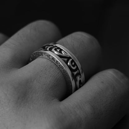 SCROLL SPINNER RING