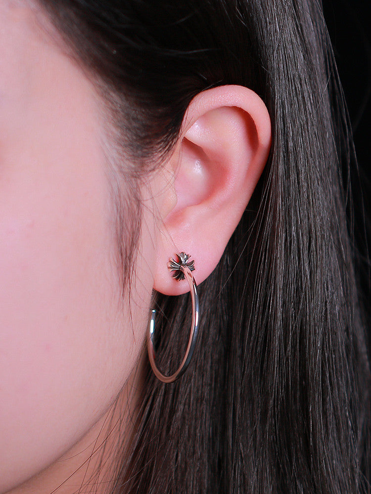 CH PLUS HOOP EARRING