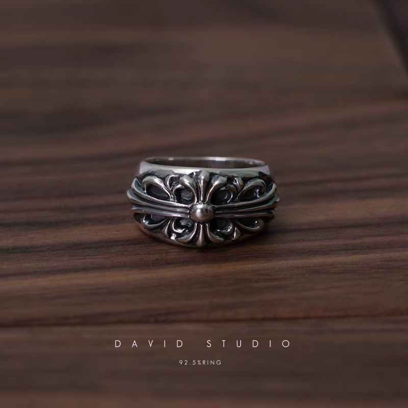 FLORAL CROSS RING