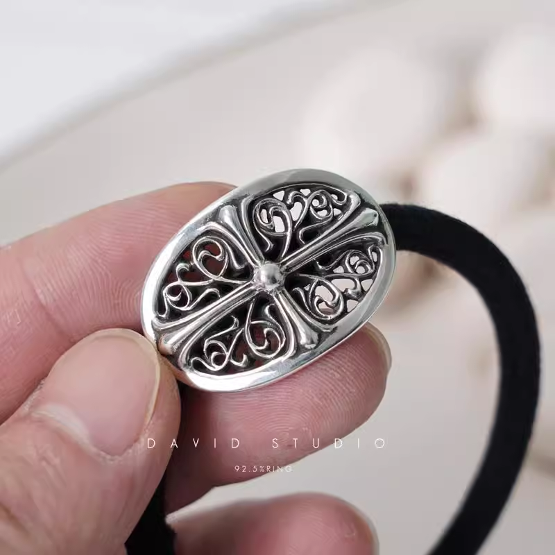 Chrome Hearts TINY Floral Hair Tie