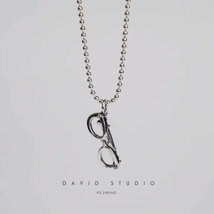 GLASSES PENDANT – BALL CHAIN