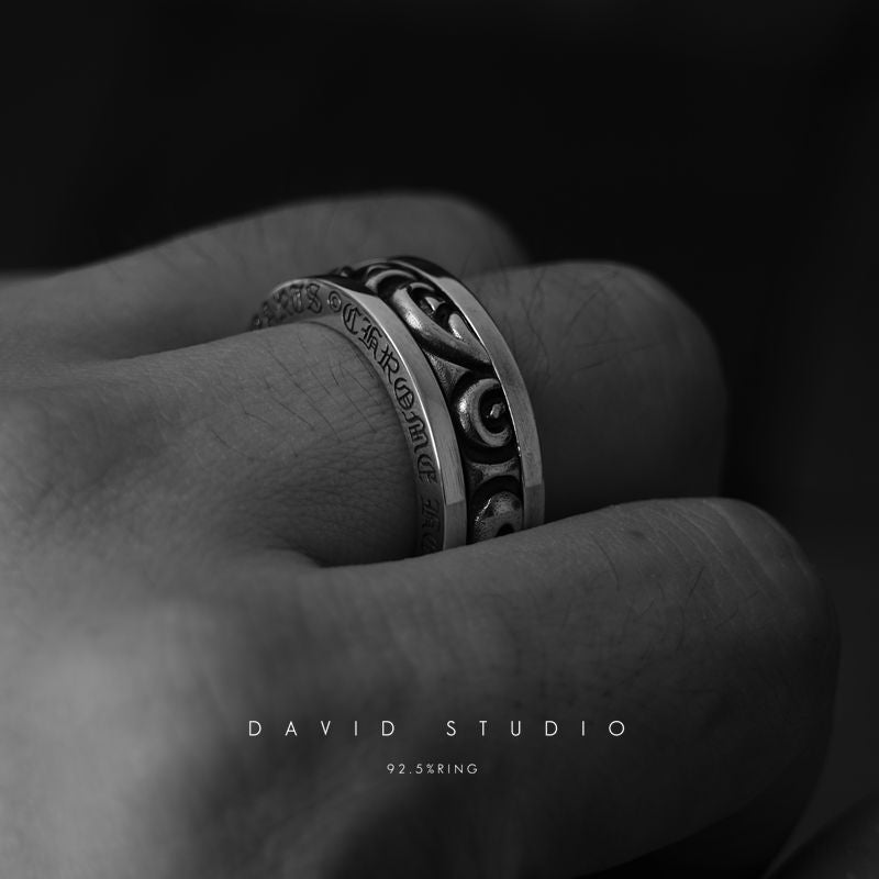 SCROLL SPINNER RING