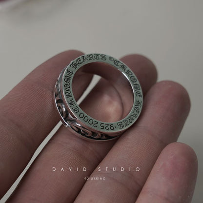 SCROLL SPINNER RING