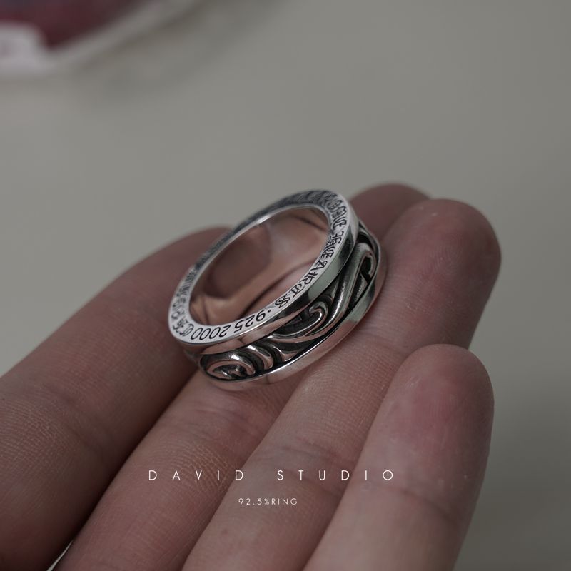 SCROLL SPINNER RING