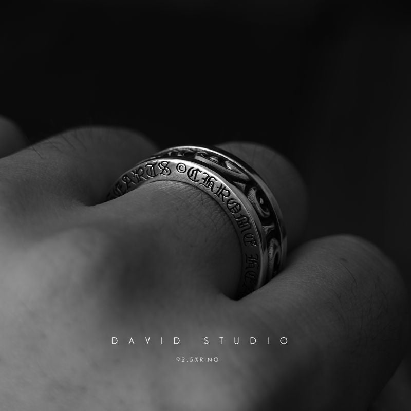 SCROLL SPINNER RING