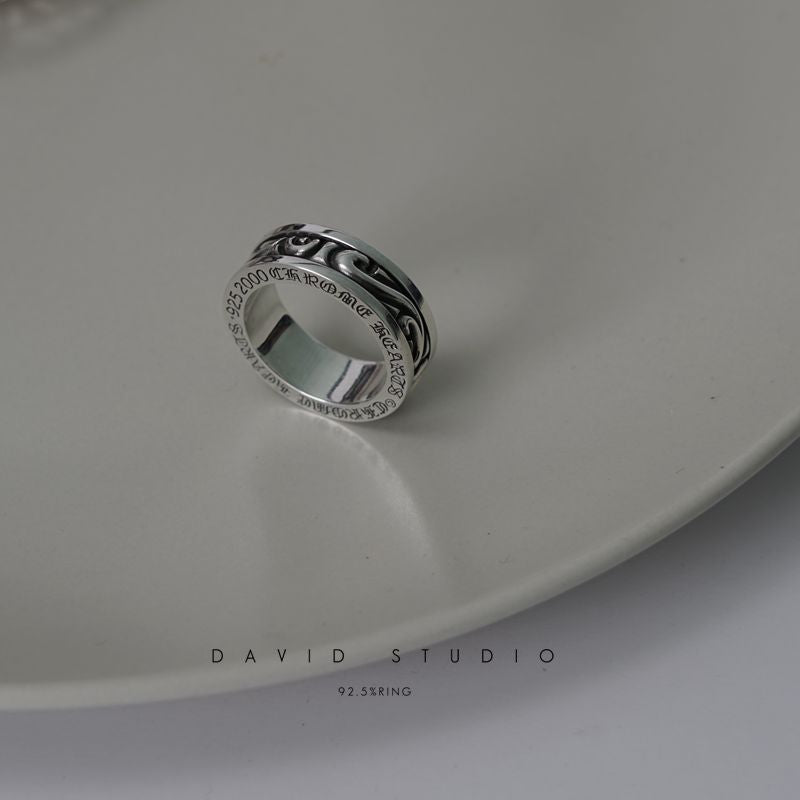 SCROLL SPINNER RING