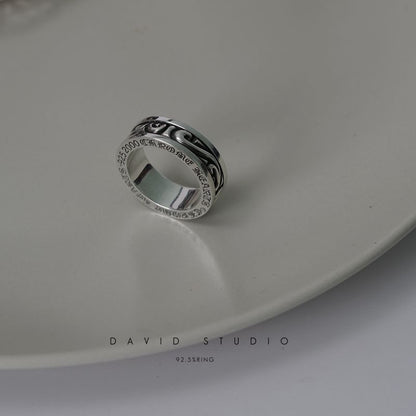 SCROLL SPINNER RING