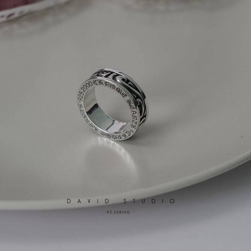SCROLL SPINNER RING