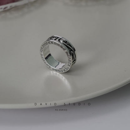 SCROLL SPINNER RING