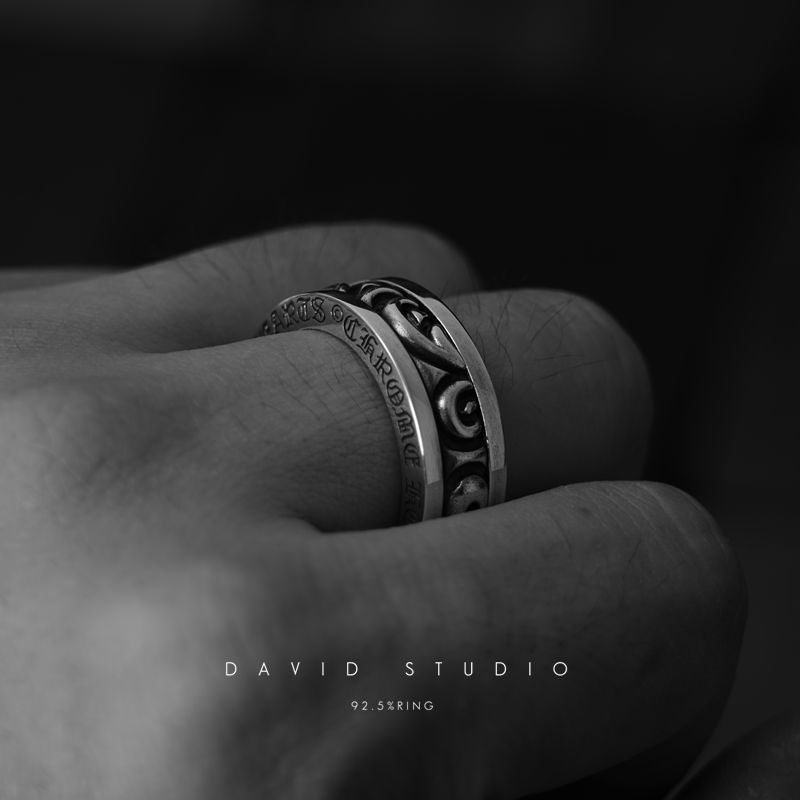 SCROLL SPINNER RING