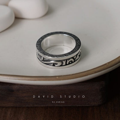 SCROLL SPINNER RING