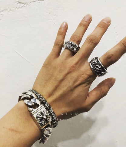 BS FLEUR SPINNER RING