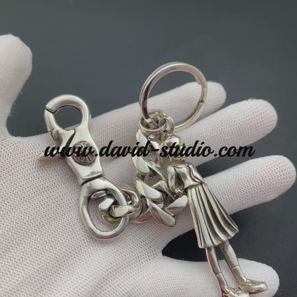 9 LINK KEY CHAIN WITH FOTI SKIPPY AND DAGGER KEY RING