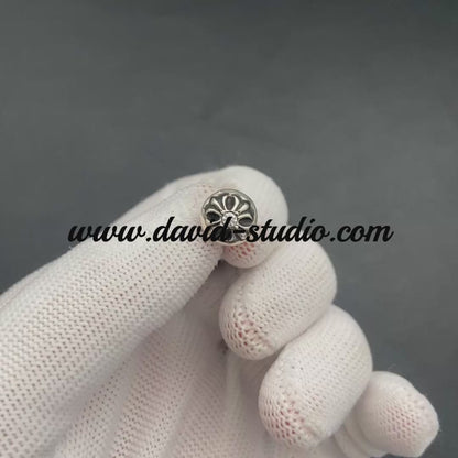 CROSS BALL STUD WITH DIAMOND