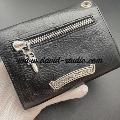 DAGGER ZIP 2 SNAP CROSS BUTTON WALLET