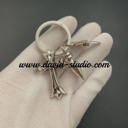 DOUBLE CROSS MULTI KEY RING