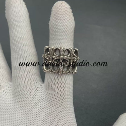 CEMETERY RING WITH DIAMONDS