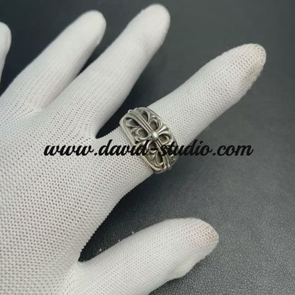 FLORAL CROSS RING