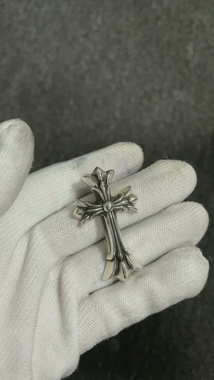 SMALL DOUBLE CROSS PENDANT
