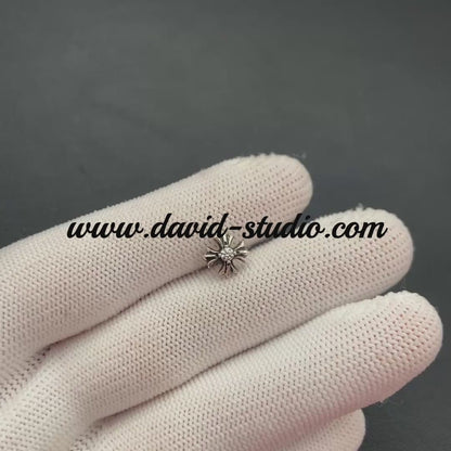 CH PLUS STUD EARRINGS WITH DIAMONDS