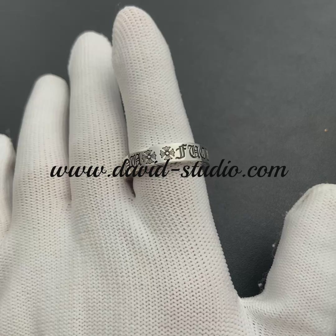 Chrome Hearts 6MM Fuck You Spacer Ring – David Studio – Shop Now
