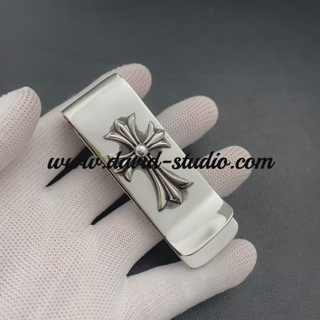 Chrome Hearts Double Cross Money Clip | Shop | David Studio